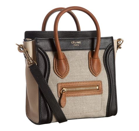 celine nano luggage brown